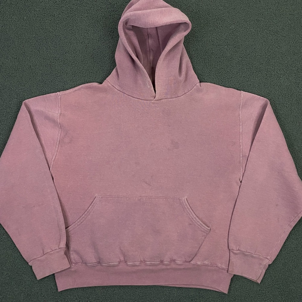 Vintage Ron Herman Hoodie FITS‎ Medium Cropped Pink Fleece Pullover Los Angeles